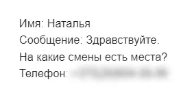 Пример заявки 3