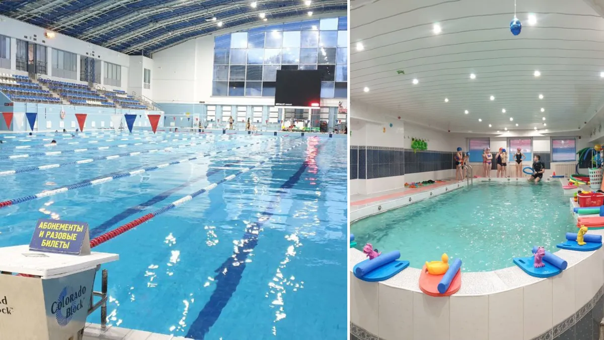 9 школ по обучению плаванию детей в Минске