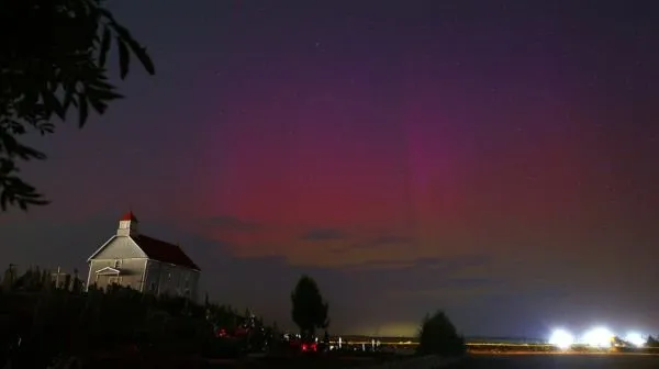 "Северное сияние" можно было наблюдать в Беларуси