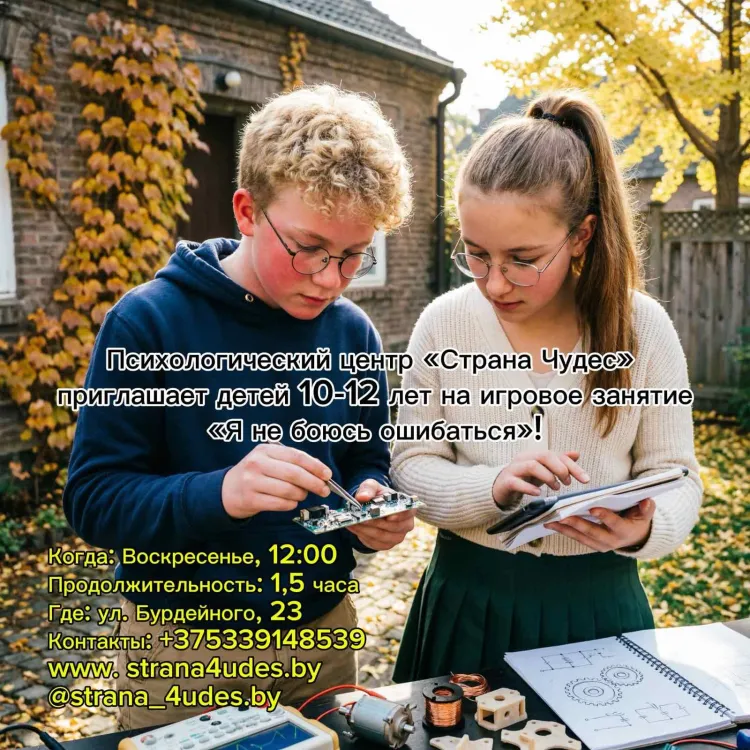 Игровое занятие "Я не боюсь ошибаться!"