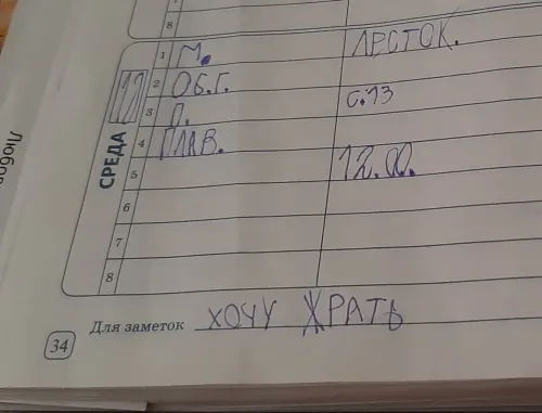 Сеть облетели смешные фото из дневника первоклассника. Взгляните, если не видели