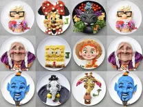 Эта мама делает невероятных персонажей из еды для своего сына