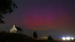 "Северное сияние" можно было наблюдать в Беларуси