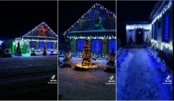 Дом-праздник: белорусы украсили дом к Новому Году и покорили пользователей соцсетей