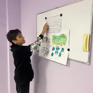 Баннер компании Английский для взрослых и детей «Multischool»