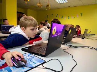 Баннер компании Школа программирования для детей «Multischool»