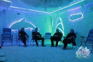 Баннер компании Соляная пещера "Снег"